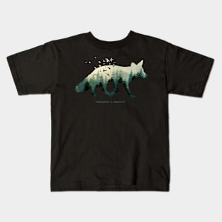 Preserve Protect National Park Fox Forest Kids T-Shirt